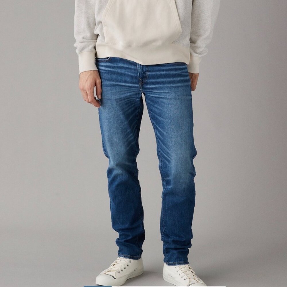 NEW Men's AE AirFlex Ultrasoft Athletic Fit Jean, Classic Medium, Size: 40 x 30